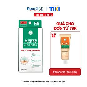 Miếng dán mụn giúp giảm mụn sưng viêm Acnes Clear Patch (24 Miếng)