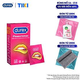 Bao cao su Durex Pleasuremax Hộp 12 Bao