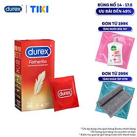 Bao cao su Durex Fetherlite Hộp 12 Bao