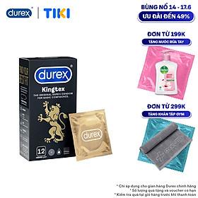 Bao cao su Durex Kingtex 12 bao